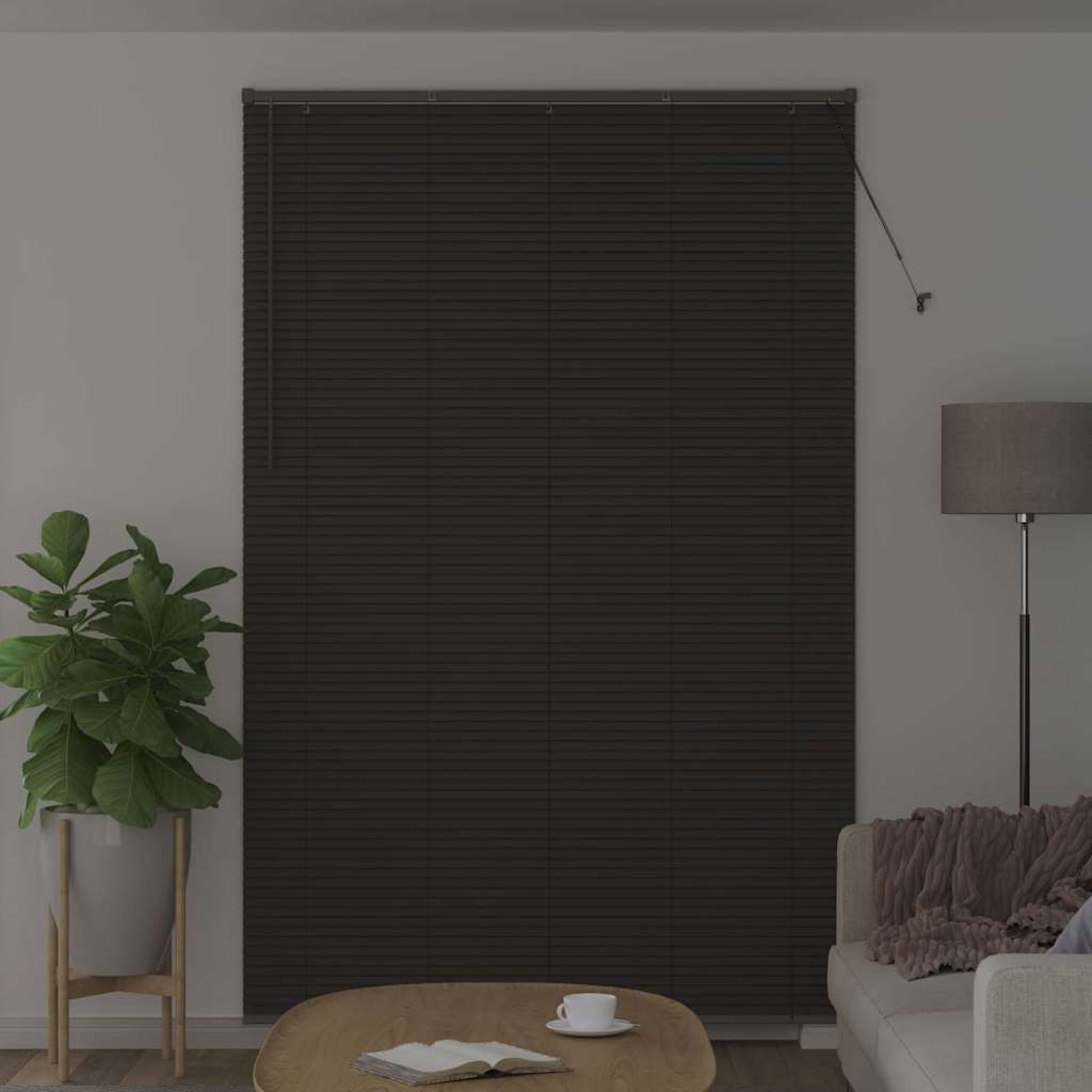 Venetianspersienner Mørkegrå 220 x 145 cm Aluminium
