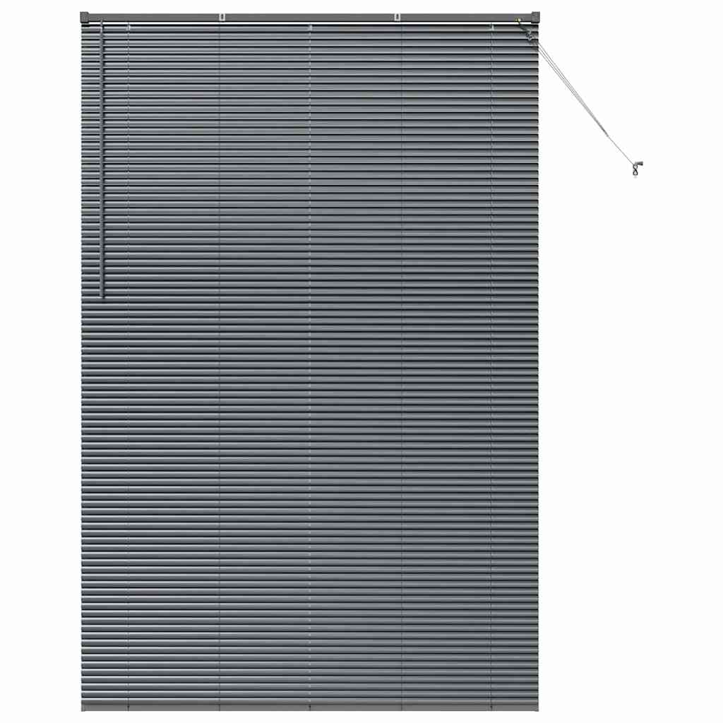 Venetianspersienner Mørkegrå 220 x 145 cm Aluminium