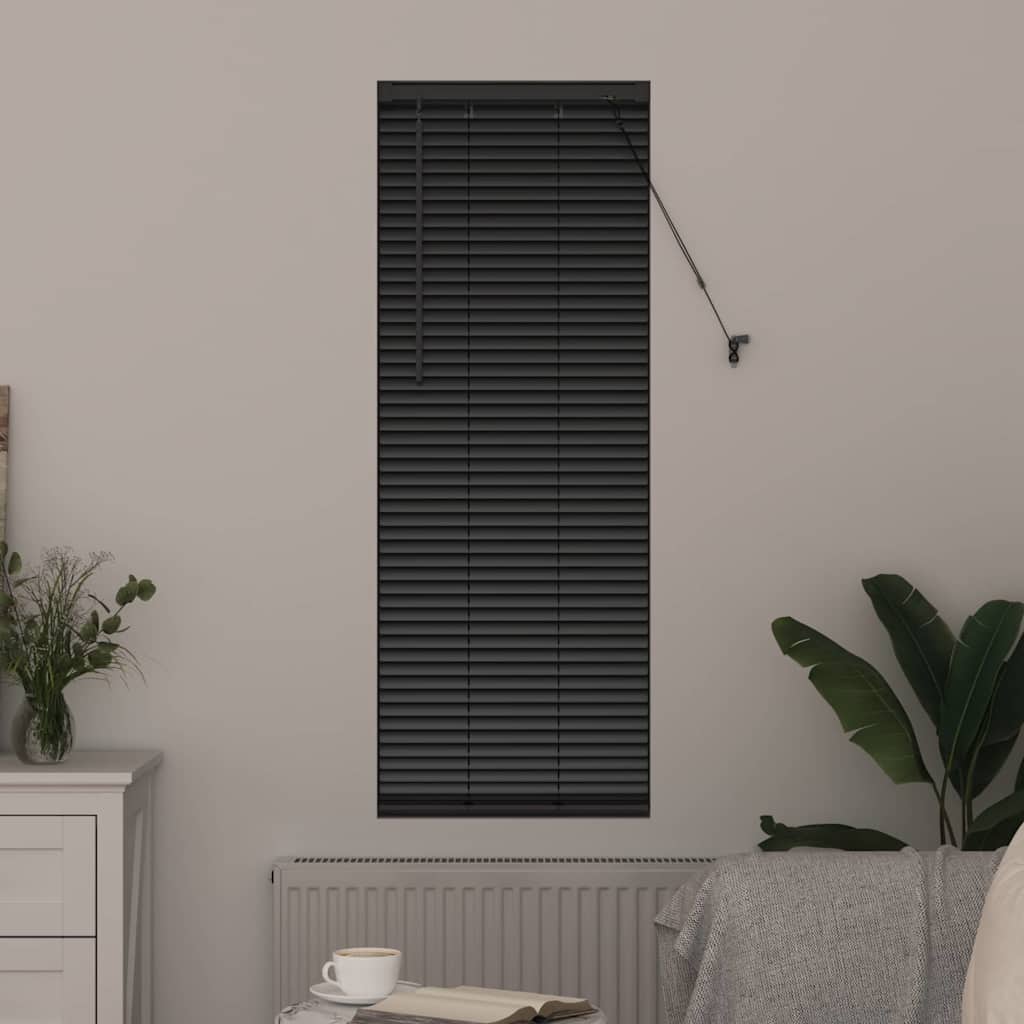 Venetianspersienner Svart 130 x 40 cm Aluminium