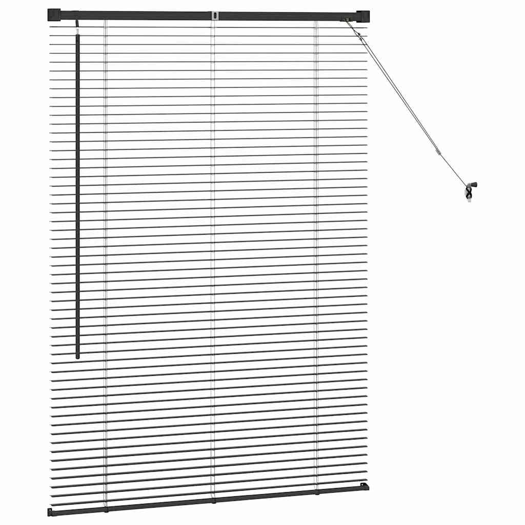 Venetianspersienner Svart 130 x 85 cm Aluminium