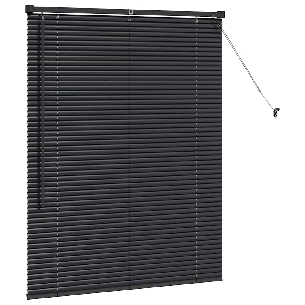 Venetianspersienner Svart 130 x 105 cm Aluminium