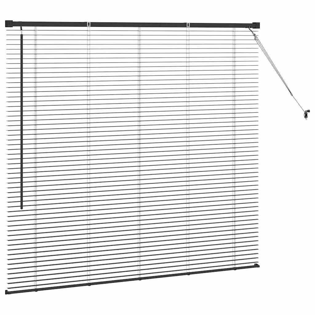 Venetianspersienner Svart 130 x 145 cm Aluminium
