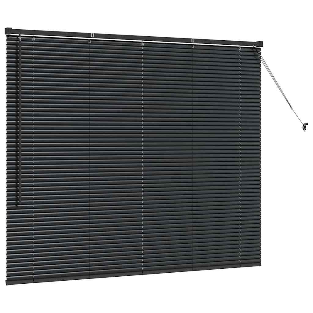 Venetianspersienner Svart 130 x 155 cm Aluminium