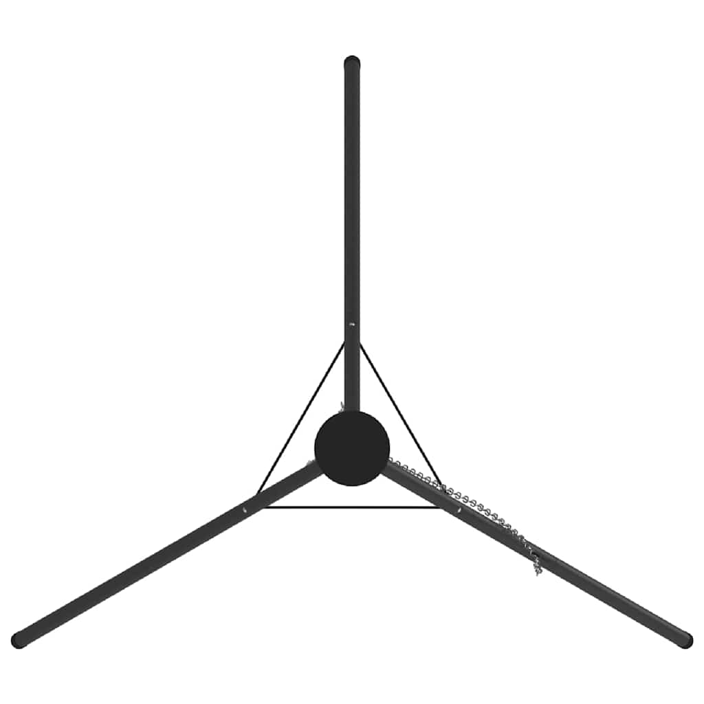 Leirbål Stativ Svart 92 x 92 x 191,5 cm Stål