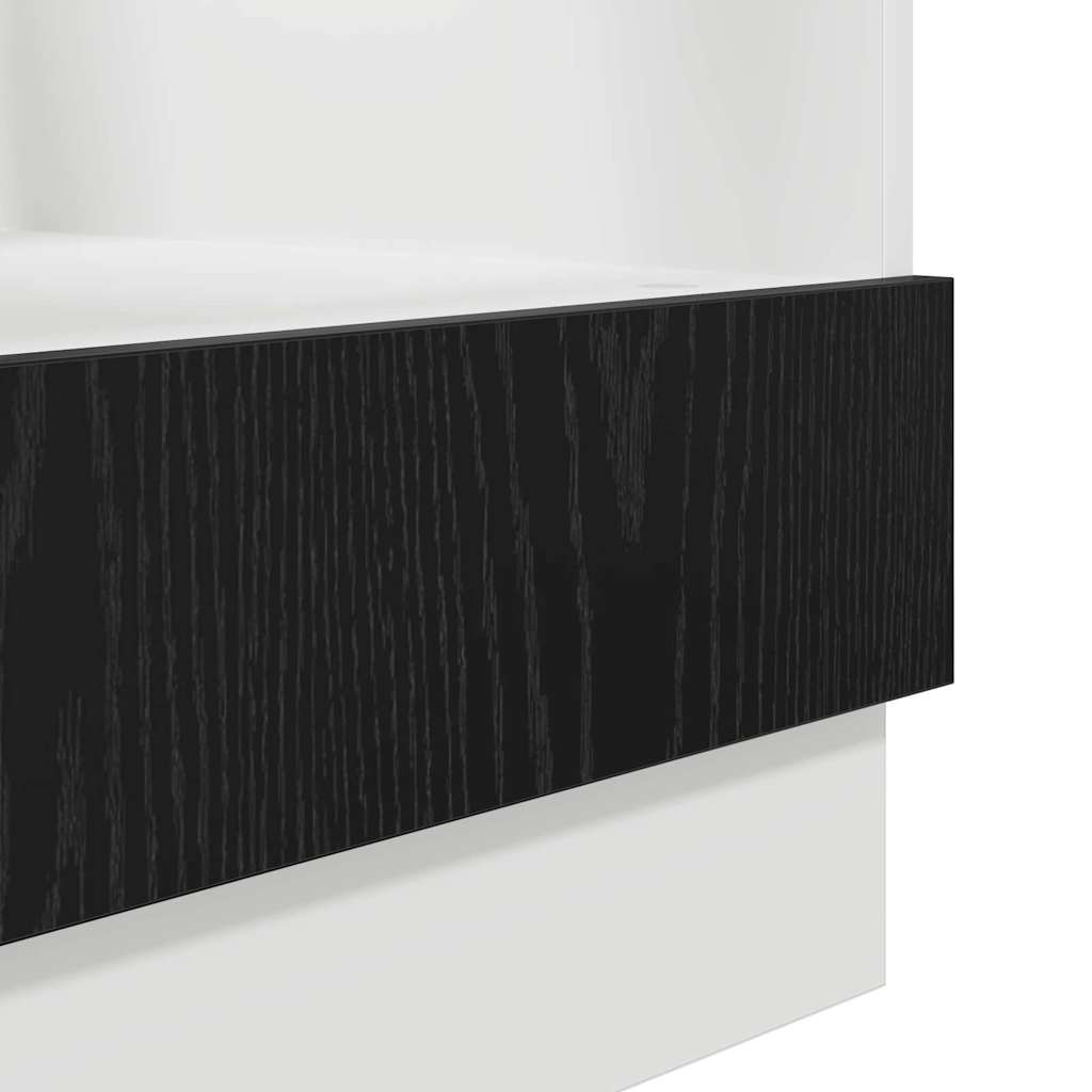 Hengende skap Svart Eik 60 x 46 x 81,5 cm Konstruert tre