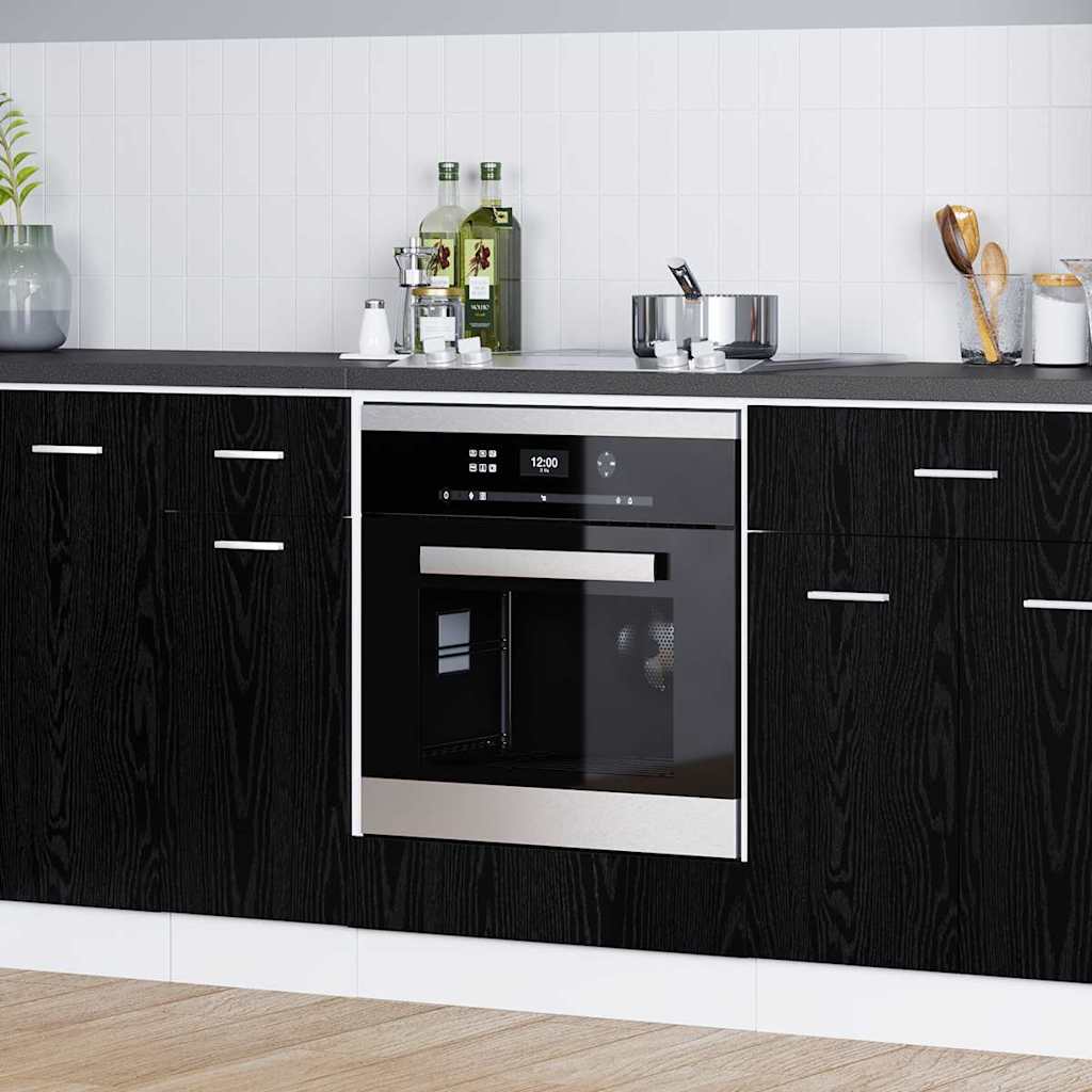 Hengende skap Svart Eik 60 x 46 x 81,5 cm Konstruert tre