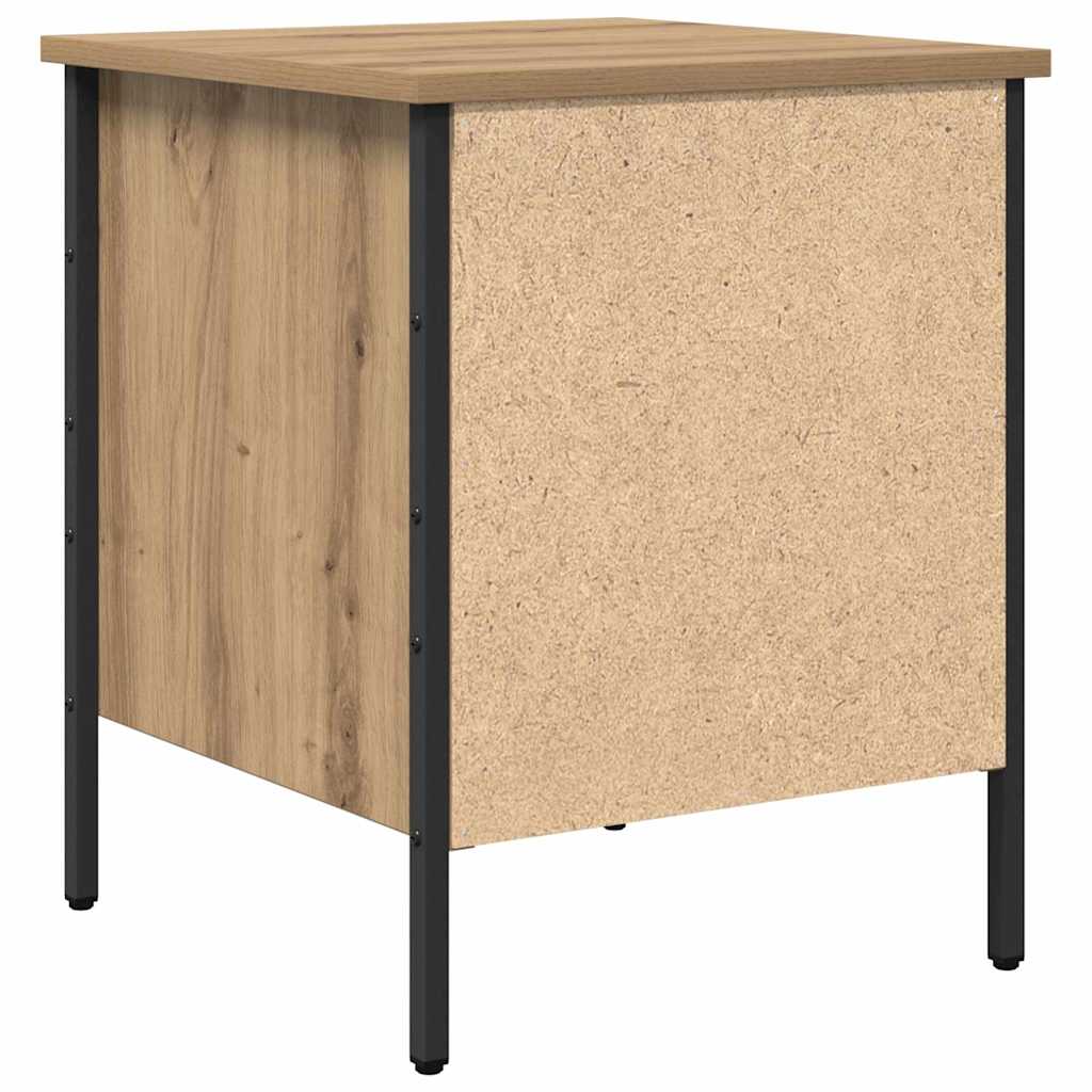 Nattbord artisan eik 40 x 42 x 50 cm Ingeniørtre og metall