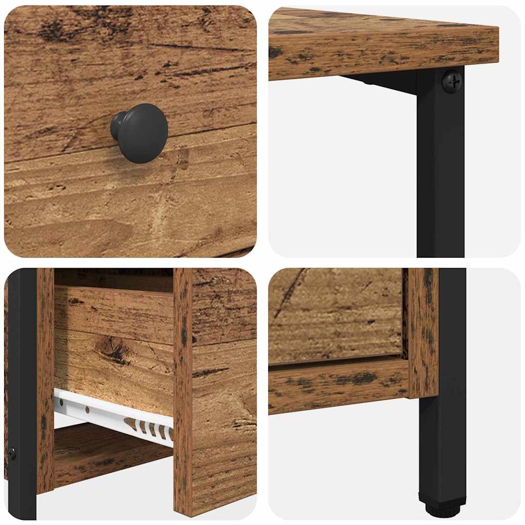 Nattbordskap Gammelt tre 30 x 60 x 60 cm Konstruert tre