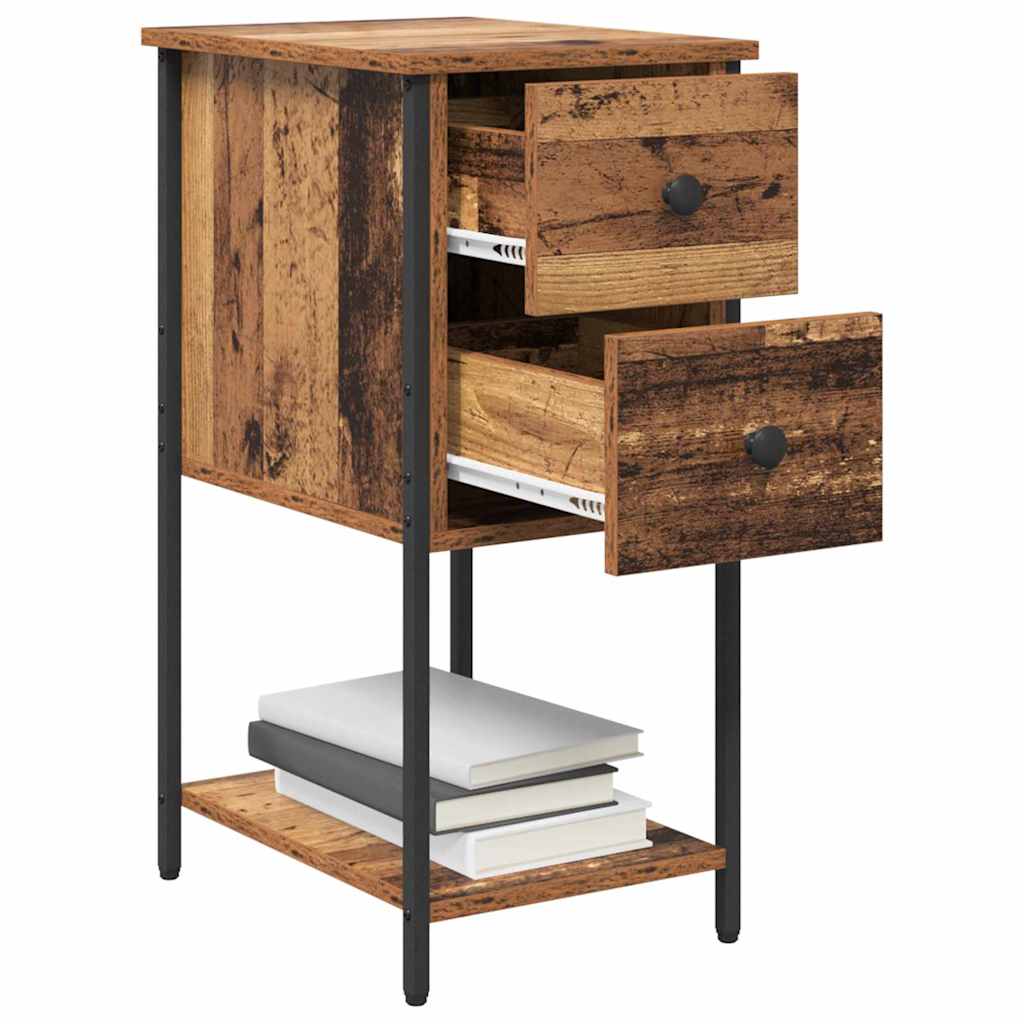 Nattbordskap Gammelt tre 32 x 42 x 70 cm Konstruert tre