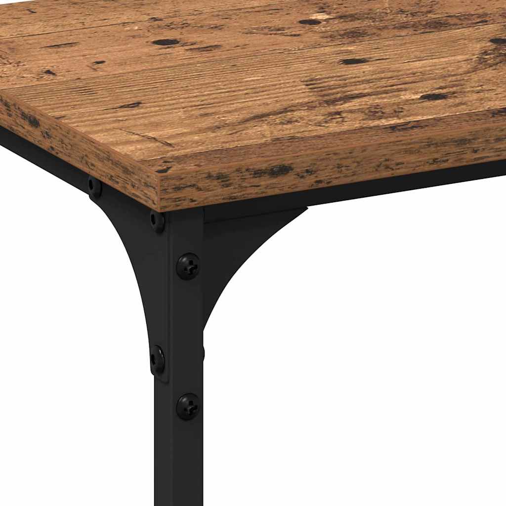 Konsollbord Gamle tre 200 x 29 x 75 cm Ingeniørtre og metall