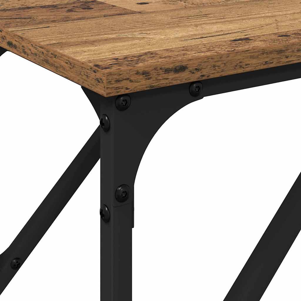 Konsollbord Gamle tre 200 x 29 x 75 cm Ingeniørtre og metall
