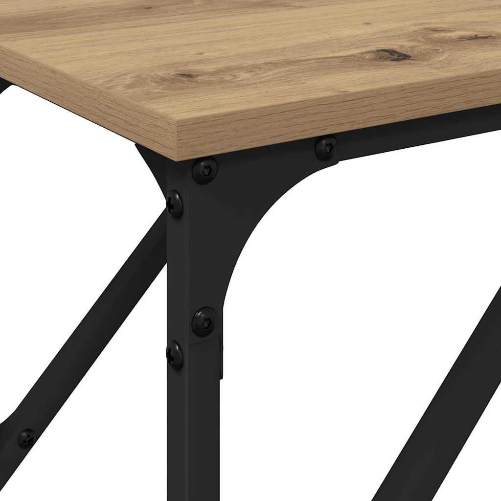 Konsollbord artisan eik 200 x 29 x 75 cm Ingeniørtre og metall