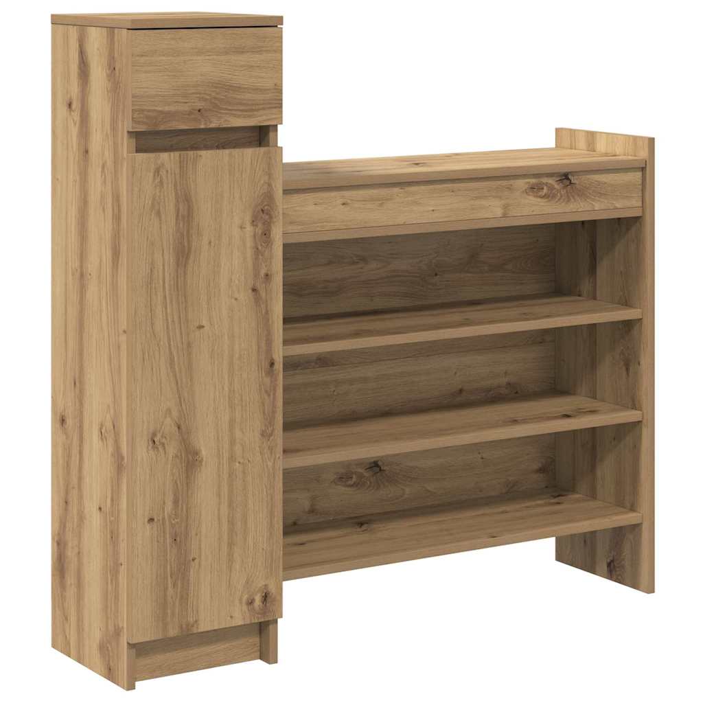 Sko Skap med dør Artisan Eik 100,5 x 28 x 100 cm Konstruert tre