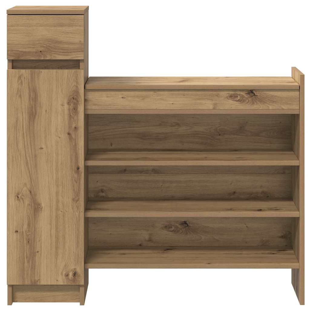 Sko Skap med dør Artisan Eik 100,5 x 28 x 100 cm Konstruert tre