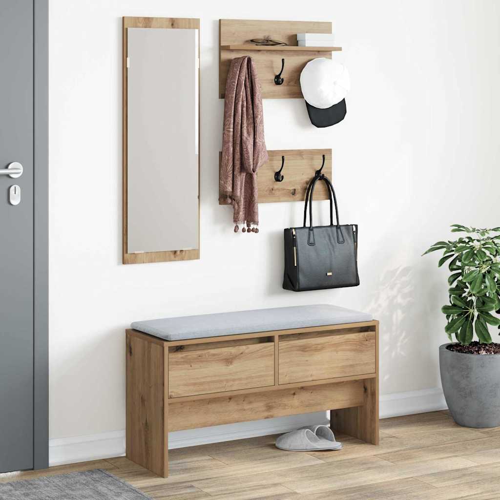 Gangmøbelsett Kunstnerisk Eik 90 x 31 x 46,5 cm Konstruert tre
