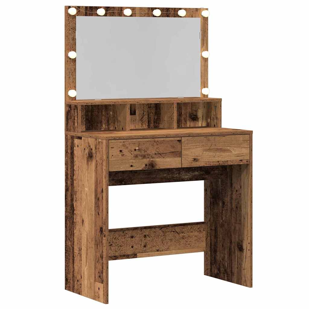 Sminkebord Gammelt tre 80 x 41 x 134,5 cm Konstruert tre