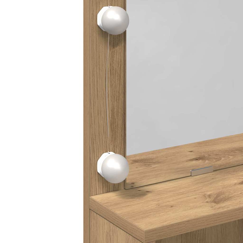 Sminkebord Artisan Eik 80 x 41 x 134,5 cm Konstruert tre