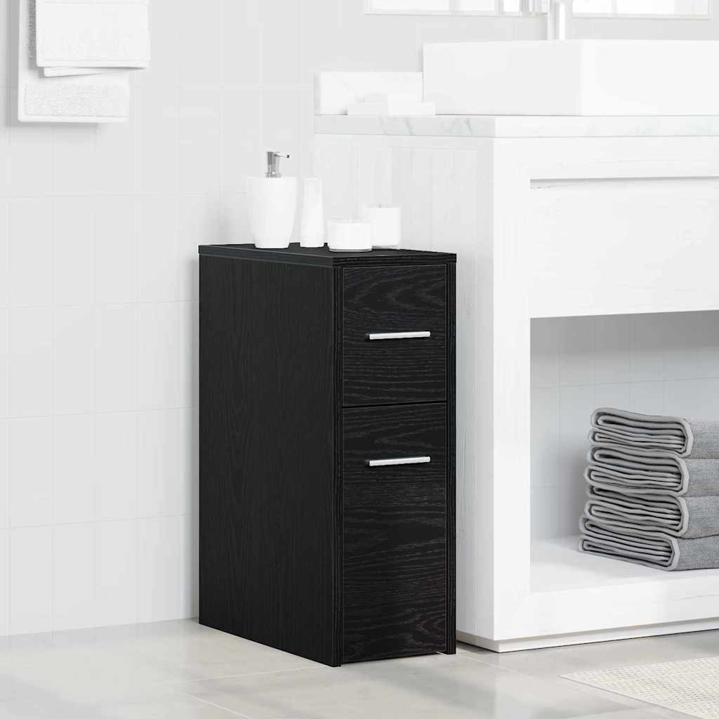 Baderomsinnredningssett Veggmontert Svart Eik 22 x 44 x 61.5 cm