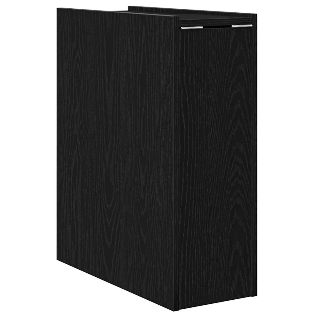 Baderomsinnredningssett Veggmontert Svart Eik 80 x 18 x 60 cm