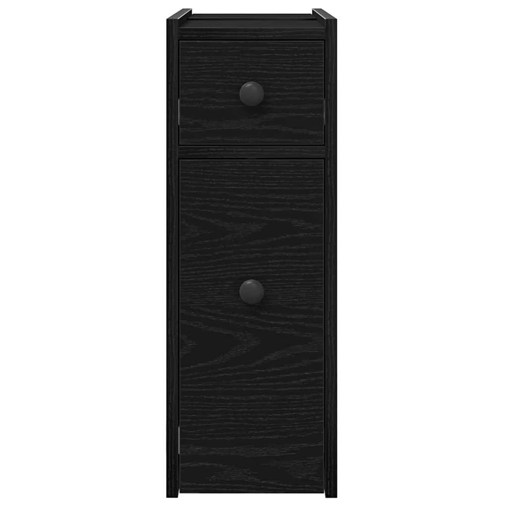 Baderomsinnredningssett Veggmontert Svart Eik 80 x 18 x 60 cm