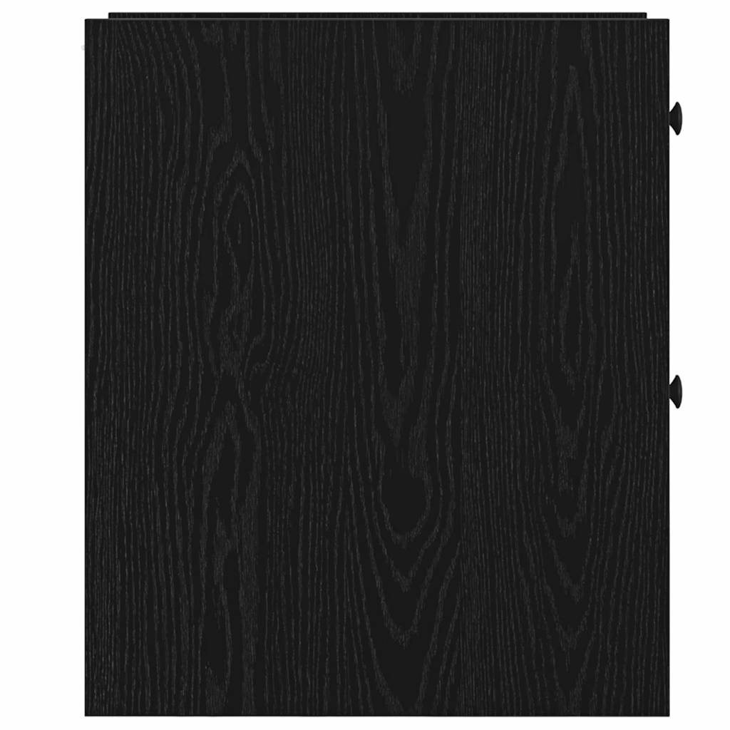 Baderomsinnredningssett Veggmontert Svart Eik 80 x 18 x 60 cm
