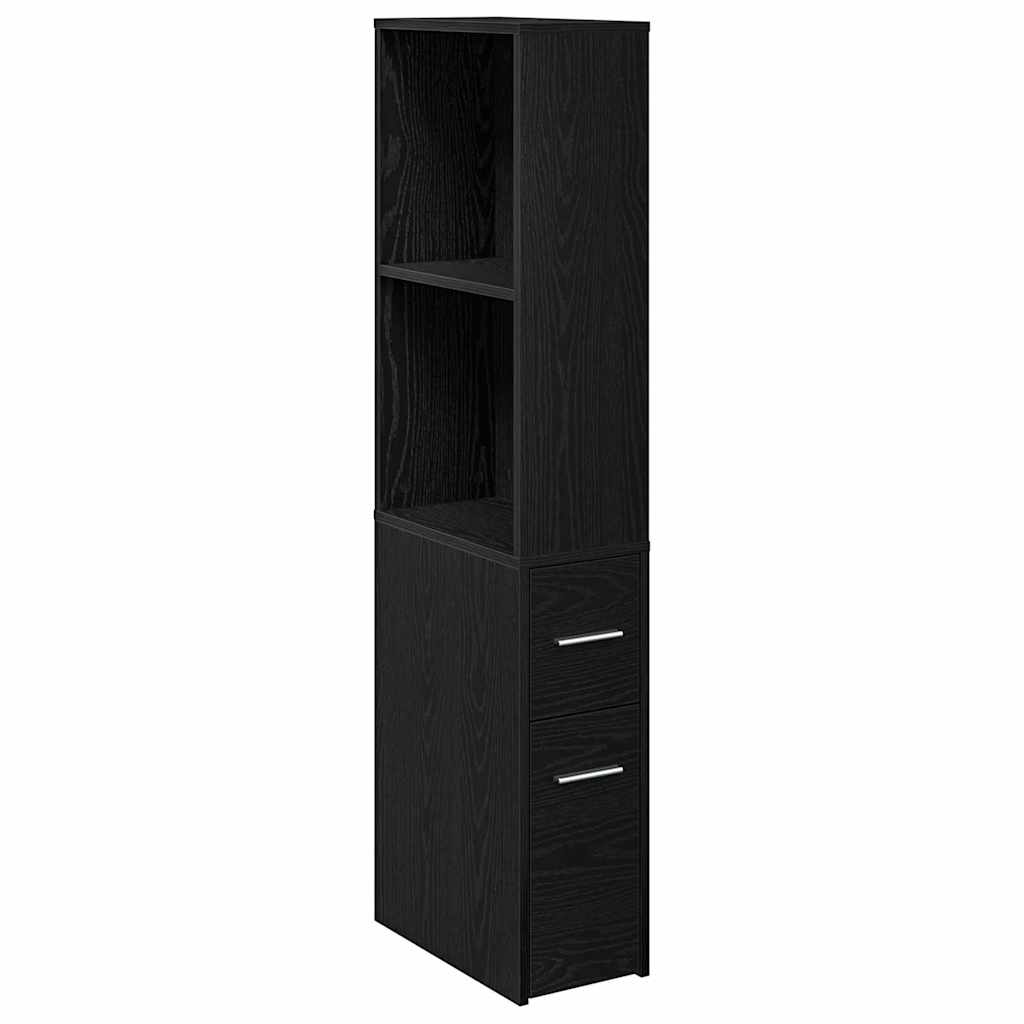 Baderomsinnredningssett Veggmontert Svart Eik 22 x 41 x 135 cm