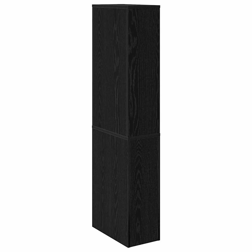 Baderomsinnredningssett Veggmontert Svart Eik 22 x 41 x 135 cm