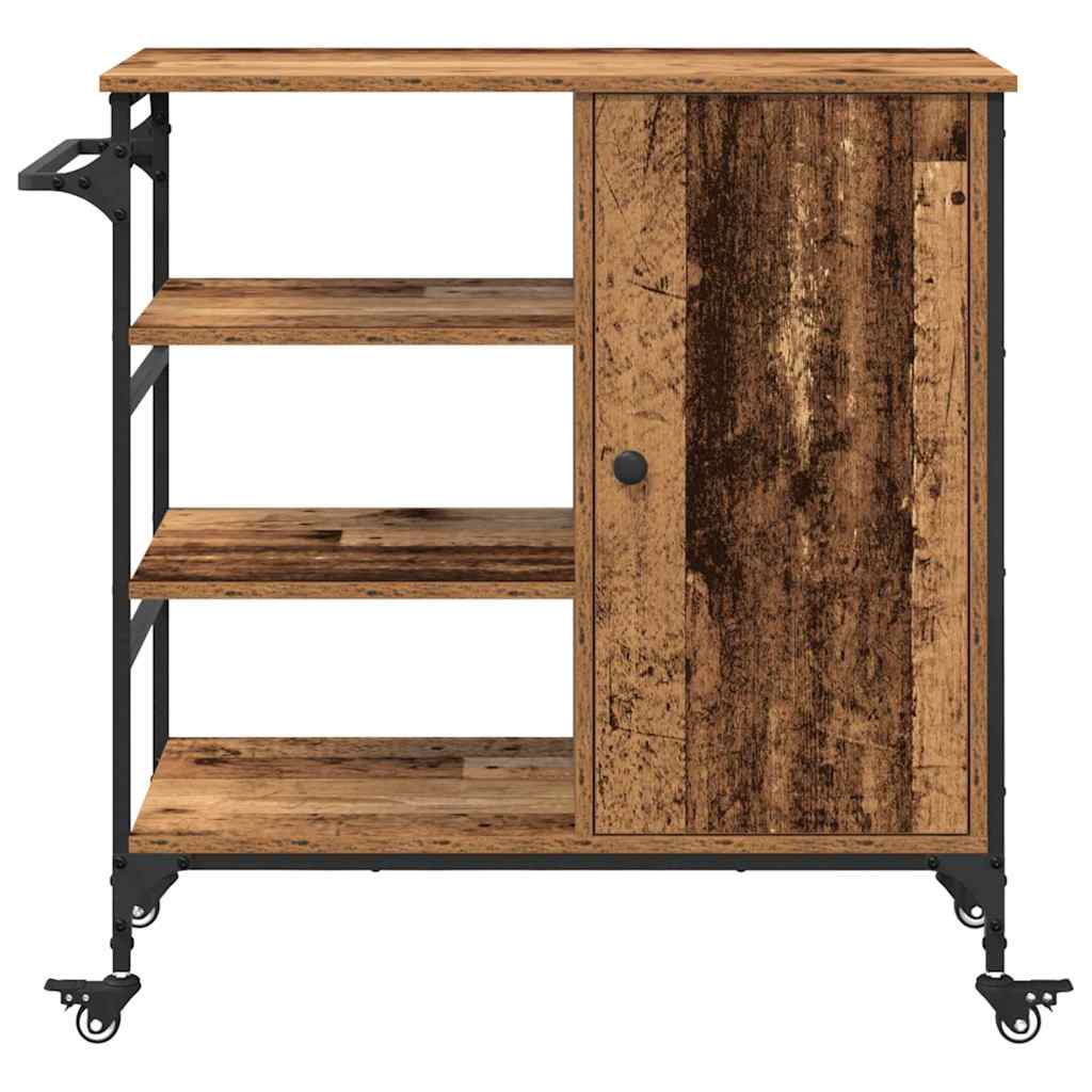 Kjøkkenvogn Gammelt tre 87,5 x 39 x 84,5 cm Konstruert tre