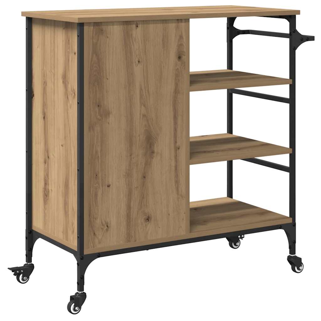 Kjøkkenvogn Artisan Eik 87,5 x 39 x 84,5 cm Konstruert tre