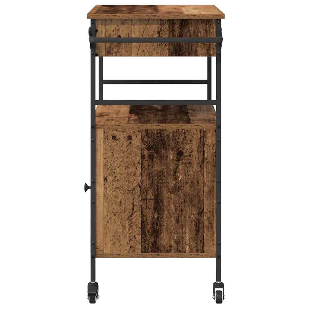 Kjøkkenvogn Gammelt tre 56 x 43 x 89,5 cm Konstruert tre