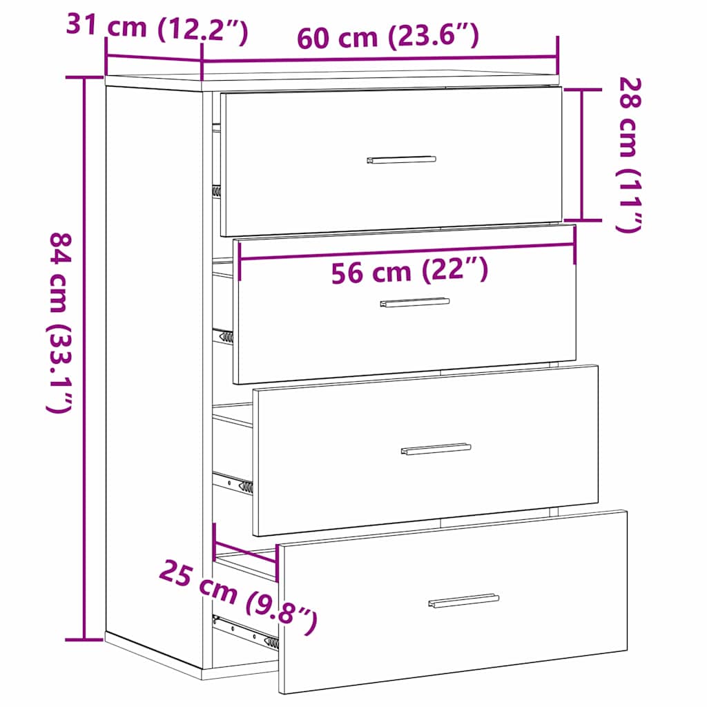 Serviesskap Gammelt tre 60 x 31 x 84 cm Konstruert tre