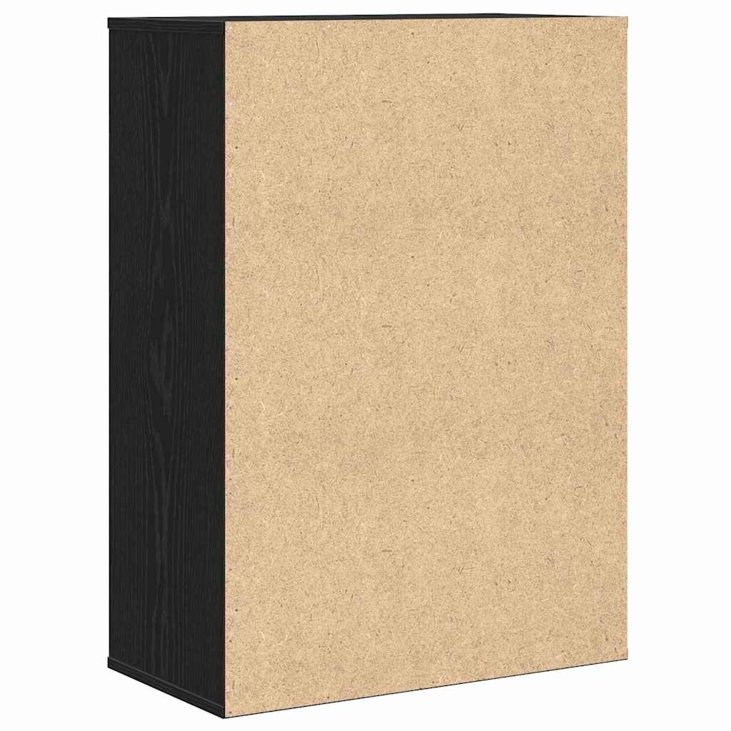 Serviesskap med skuff Svart Eik 60 x 31 x 84 cm Konstruert tre