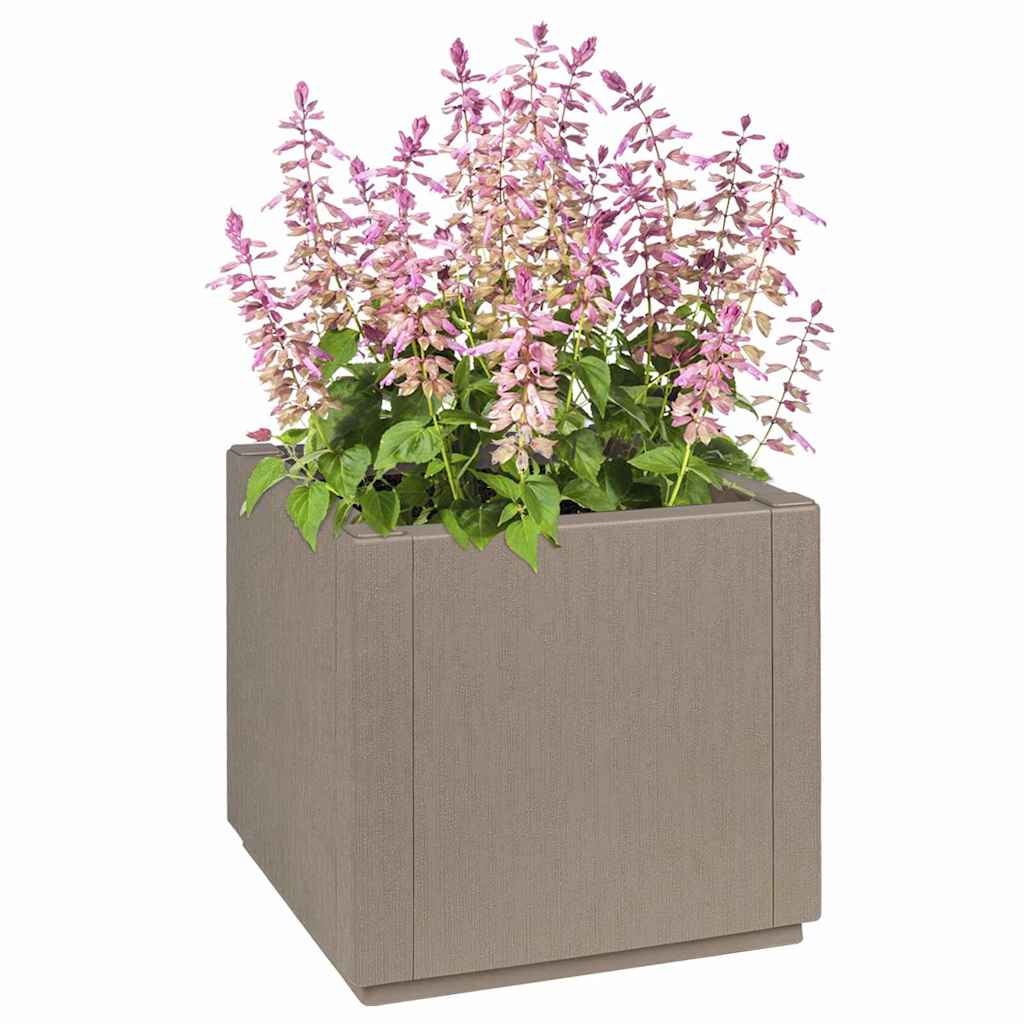 Hageblomsterboks Lys Brun 36 x 36 x 35 cm PP
