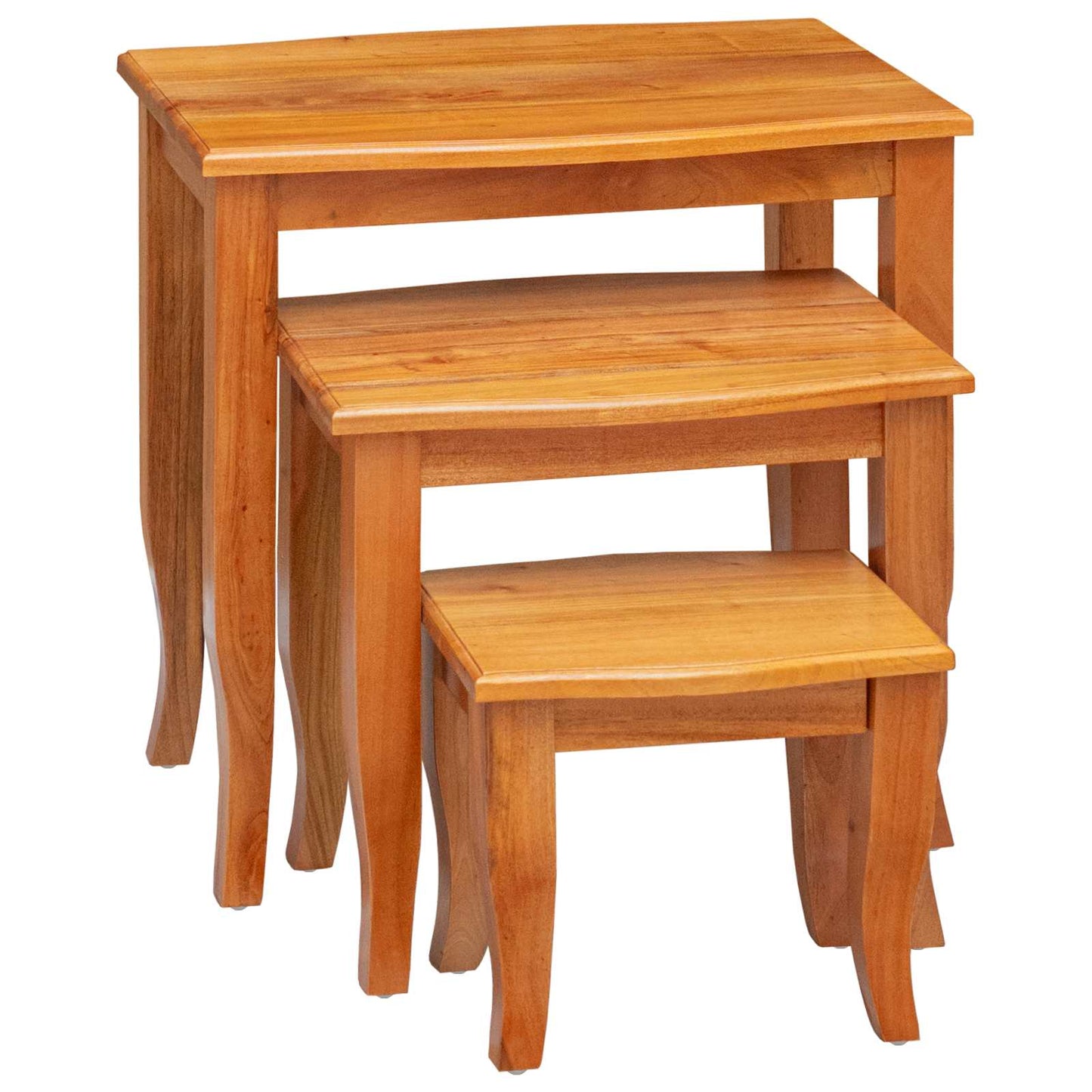 Reirbord 3 pcs Naturlig Massiv Mahogni Tre vidaXL