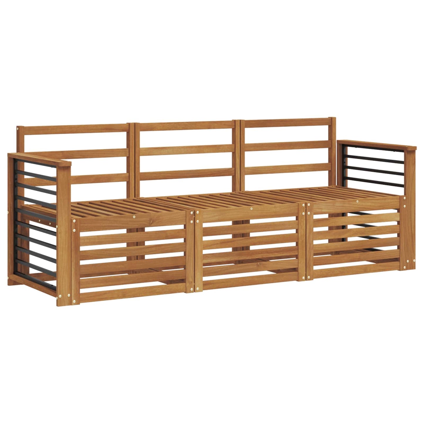 Sofasett 3 pcs Solid akasietre