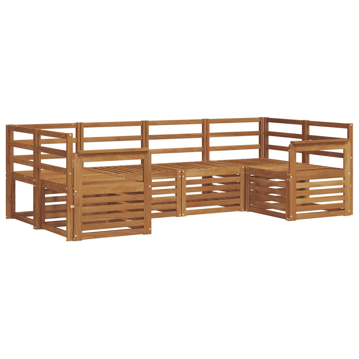 Seksjonssofa Sett 6 pcs Naturlig