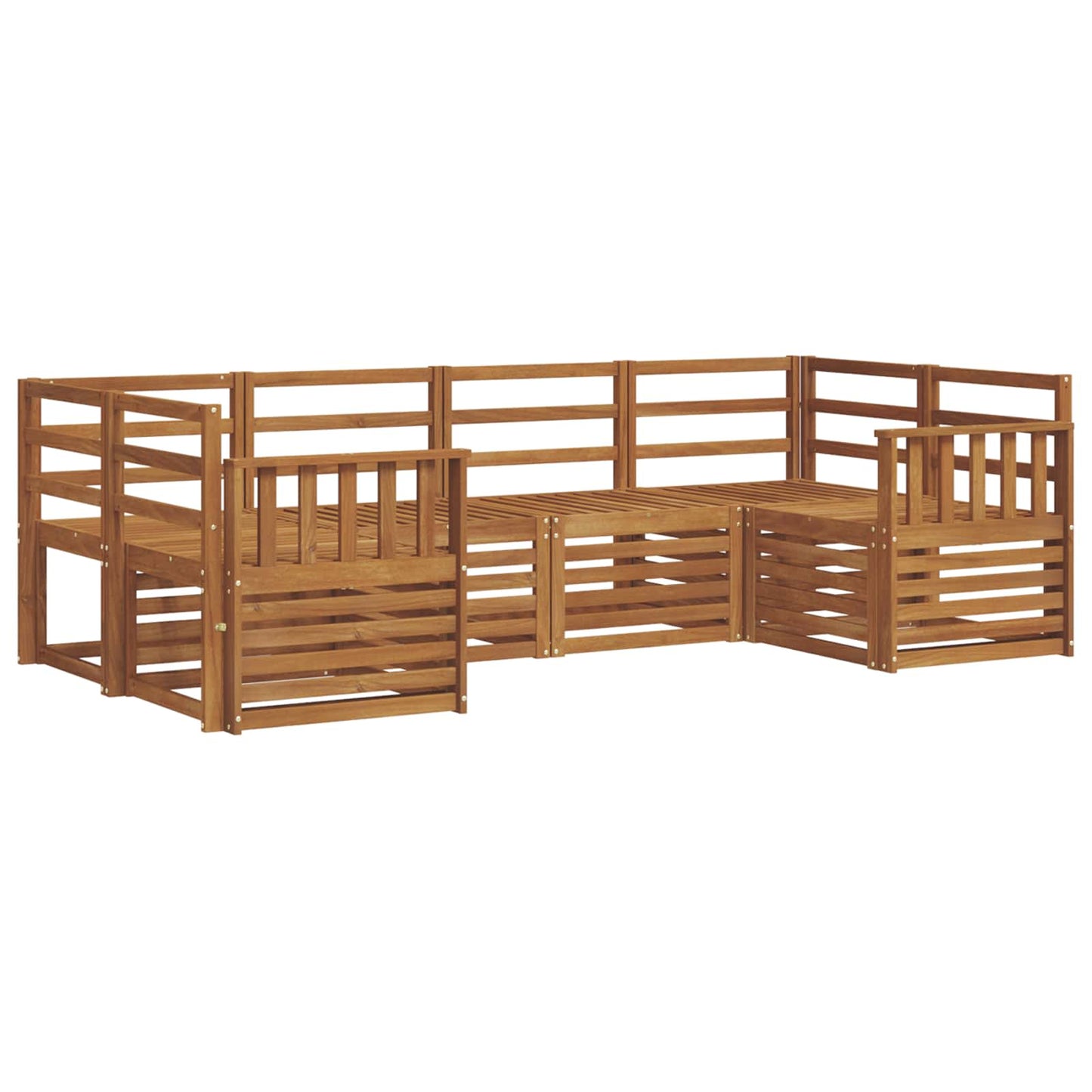Seksjonssofa Sett 6 pcs Naturlig
