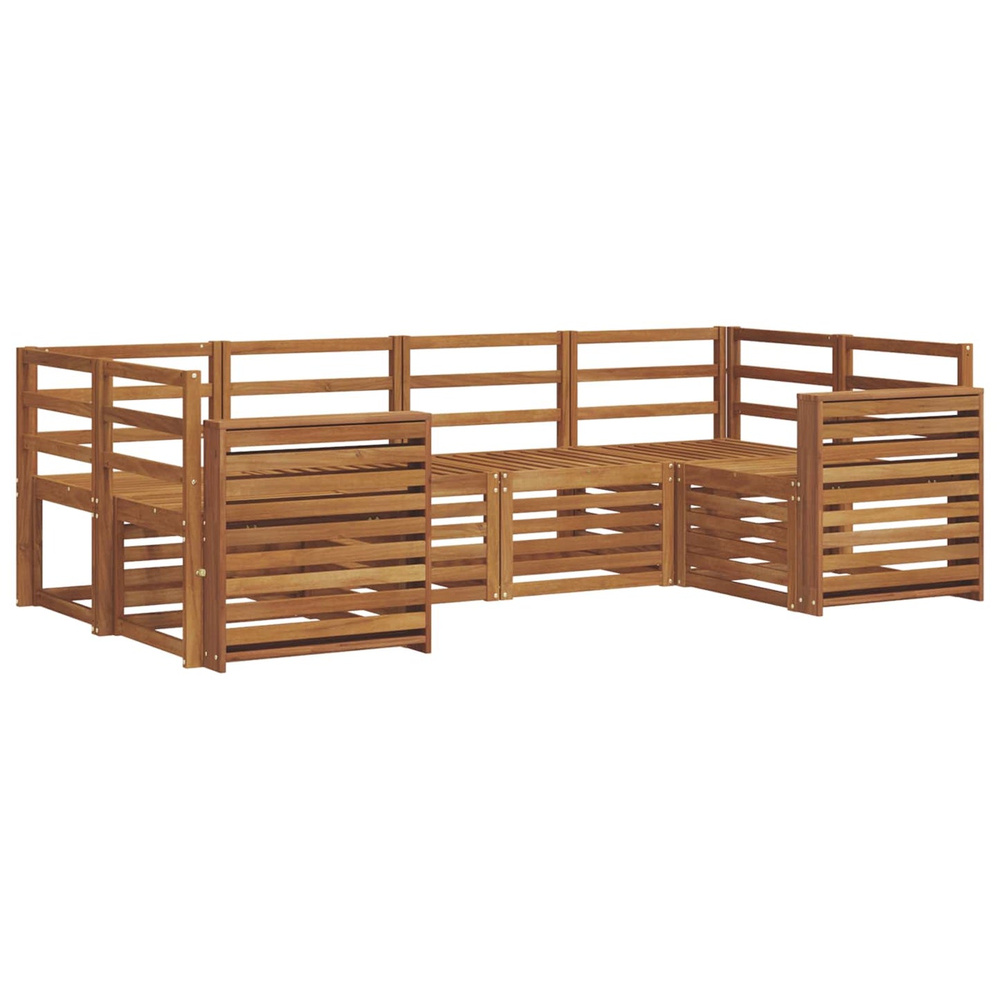 Seksjonssofa Sett 6 pcs Naturlig