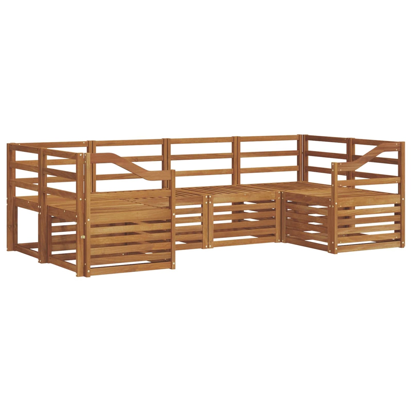 Seksjonssofa Sett 6 pcs Naturlig