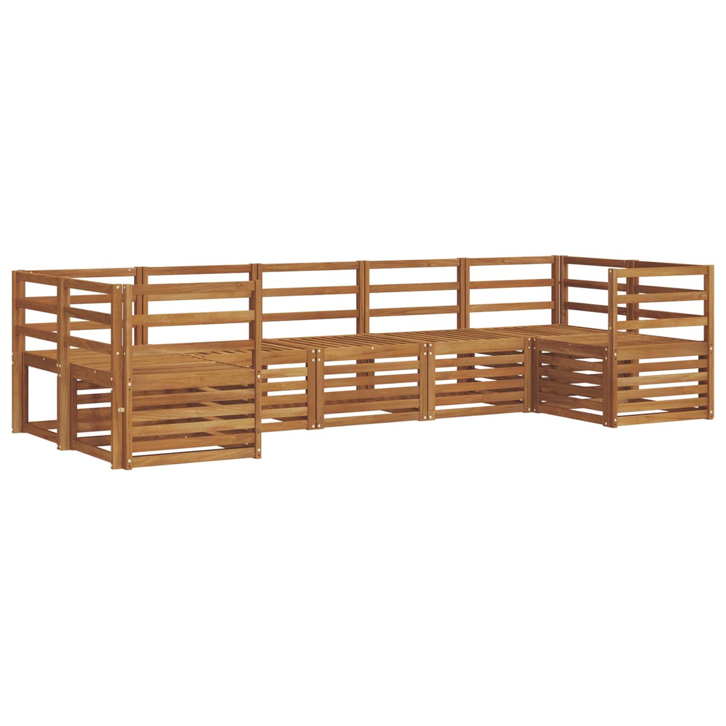 Seksjonssofa Sett 7 pcs Naturlig