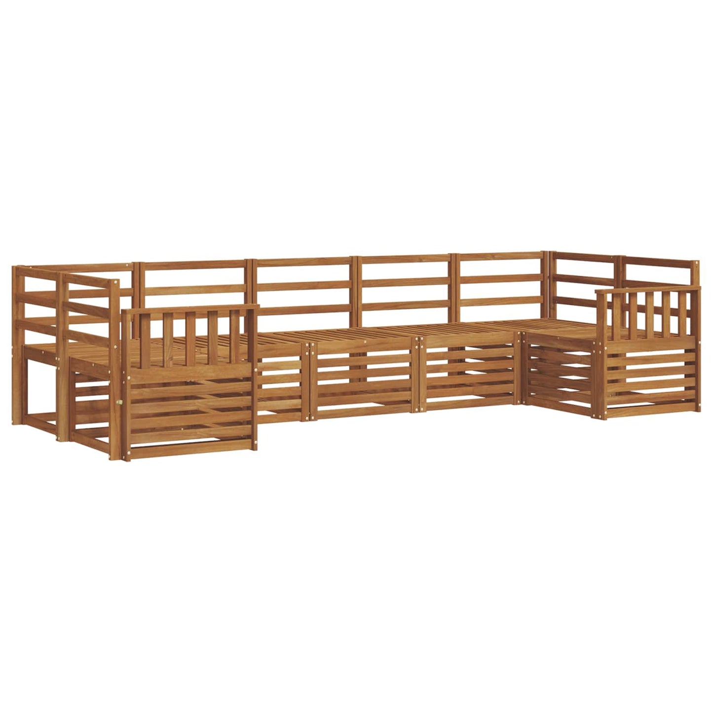 Seksjonssofa Sett 7 pcs Naturlig