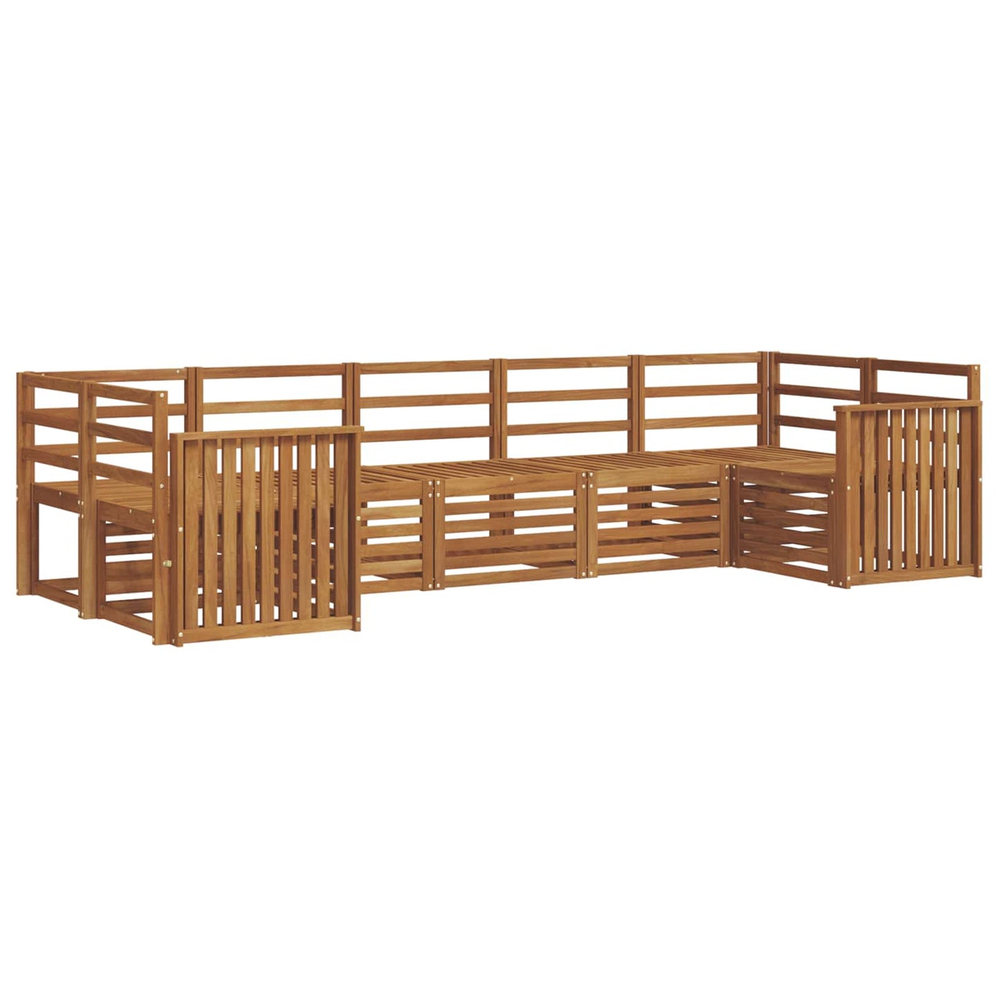 Seksjonssofa Sett 7 pcs Naturlig