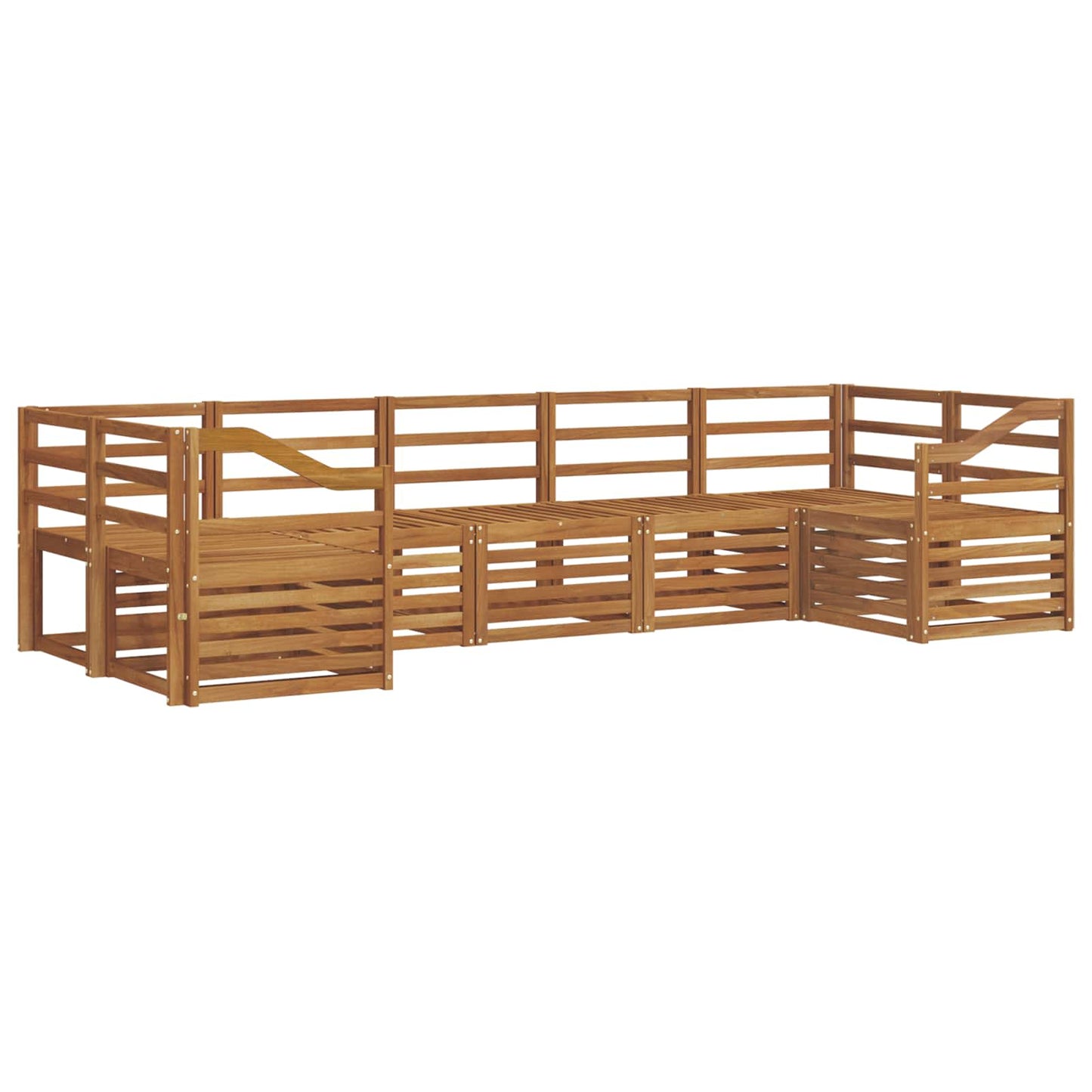 Seksjonssofa Sett 7 pcs Naturlig