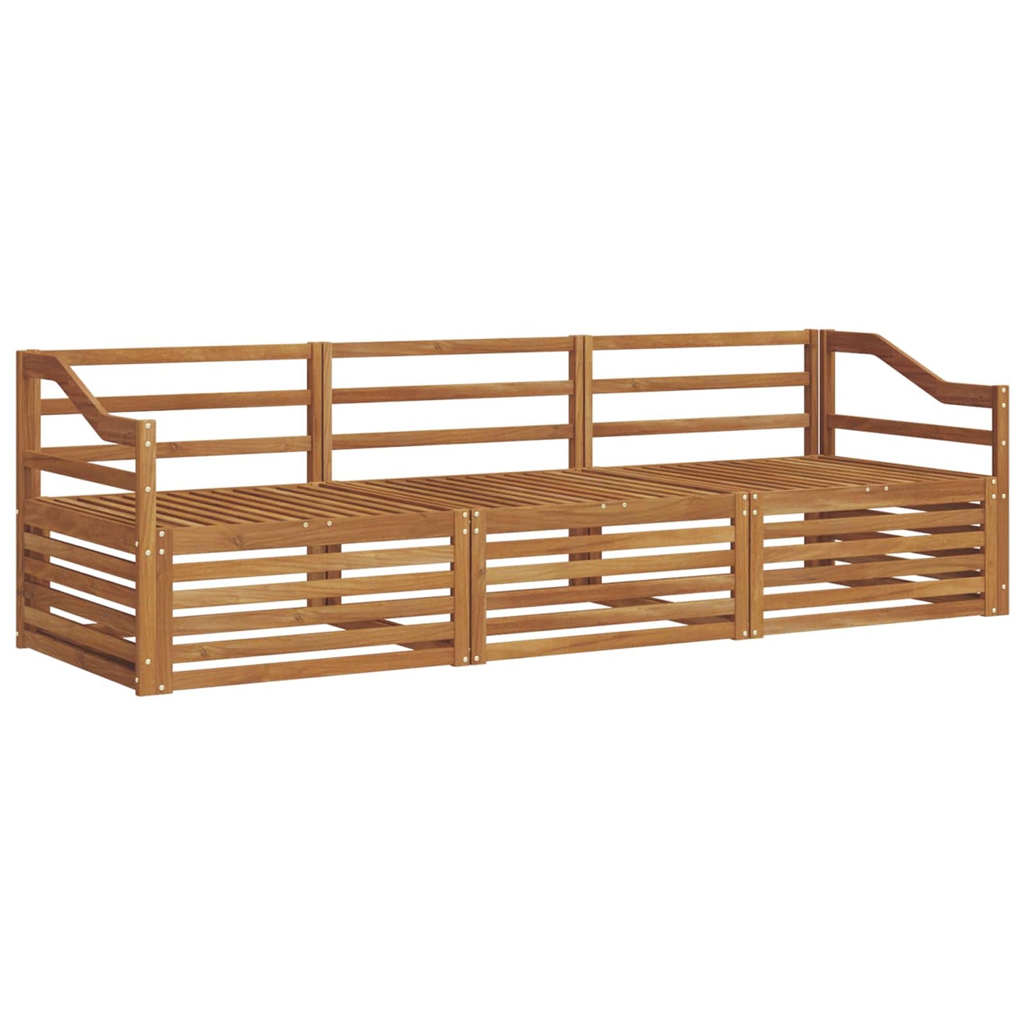 Utendørs sofa-sett 3 pcs Naturlig vidaXL