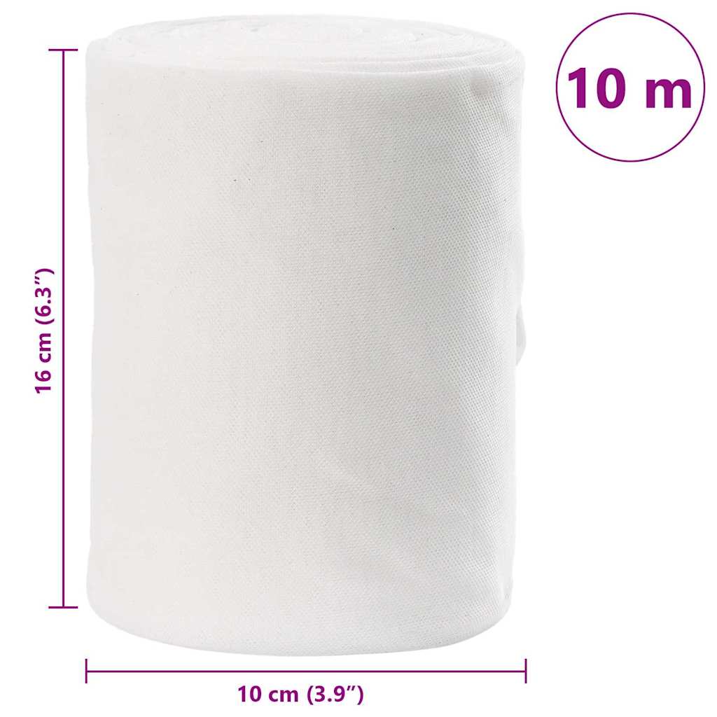 Avløpsrør Hvit 16 x 1000 cm stoff