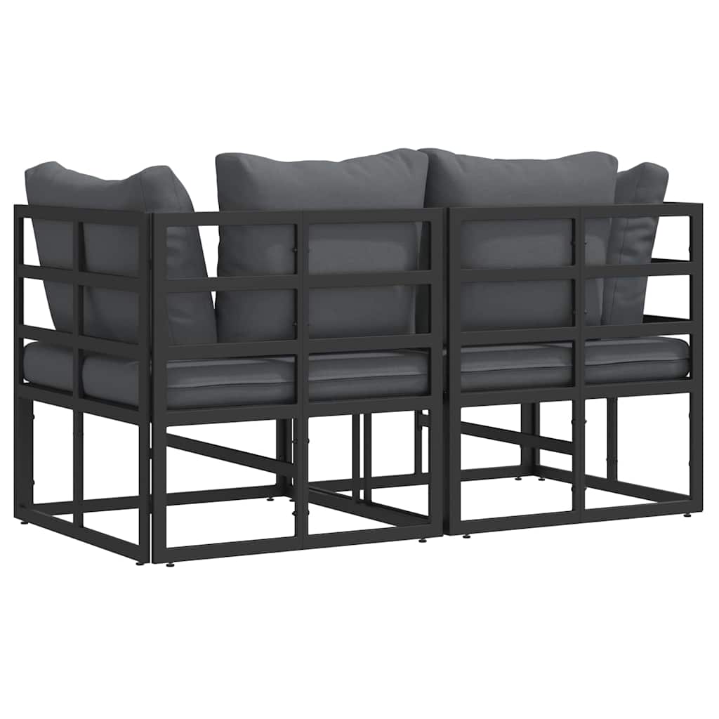 Utendørs Møbler 2 Stk Svart og Anthracite 71,5 x 71,5 x 71 cm