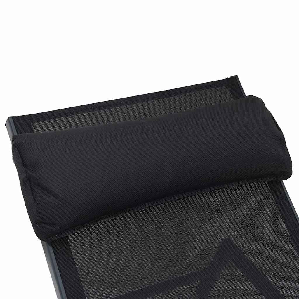 Solstoler 2-person 3 pcs Svart og Anthracite Stål