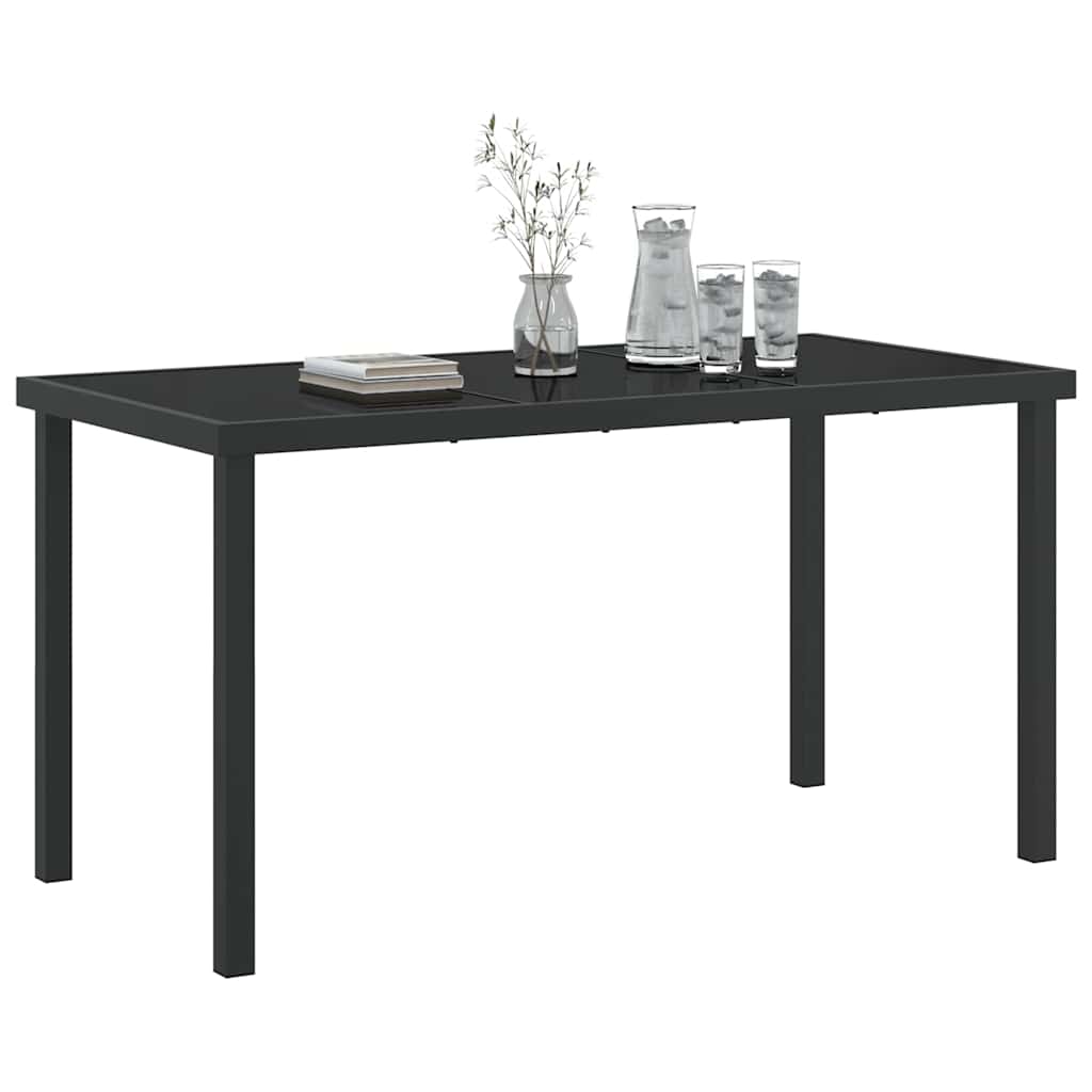 Hagebord Svart 140 x 70 x 73 cm Metall