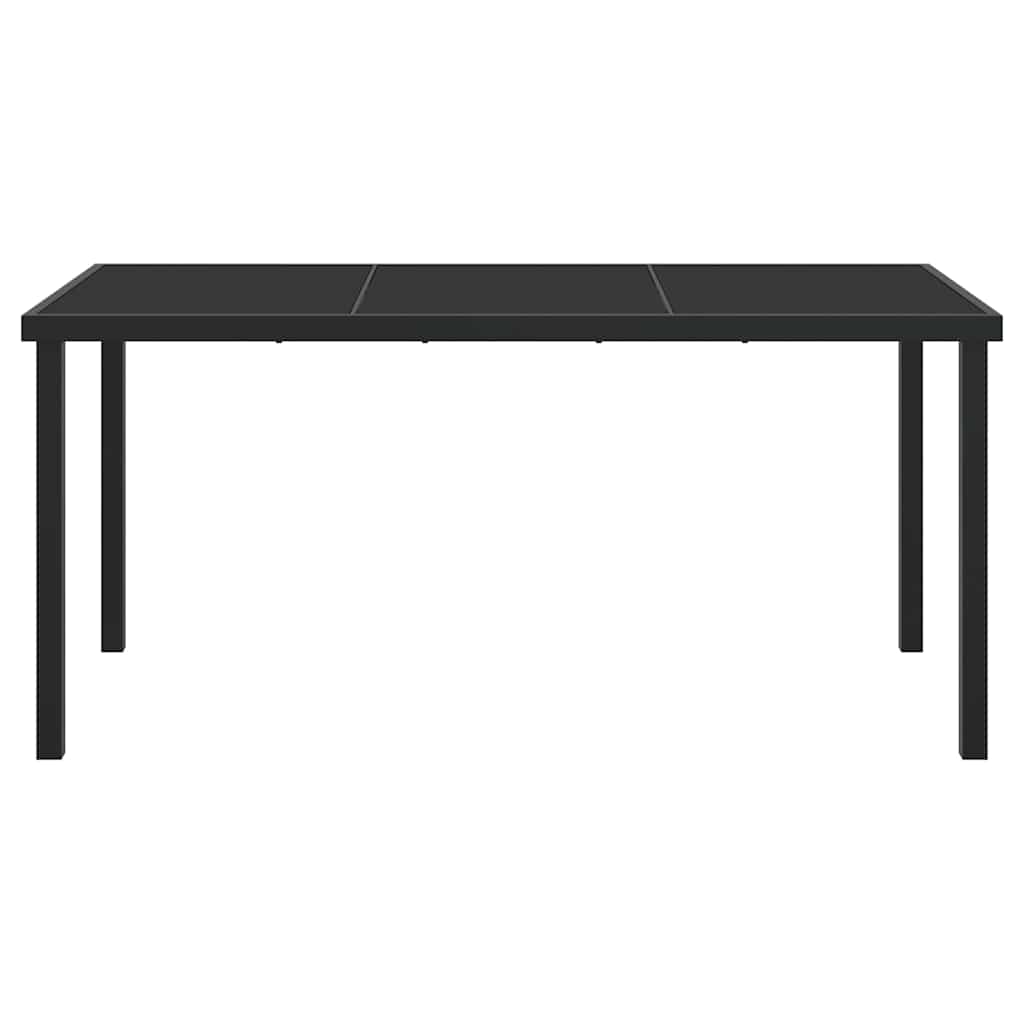 Hagebord Svart 160 x 80 x 73 cm Metall