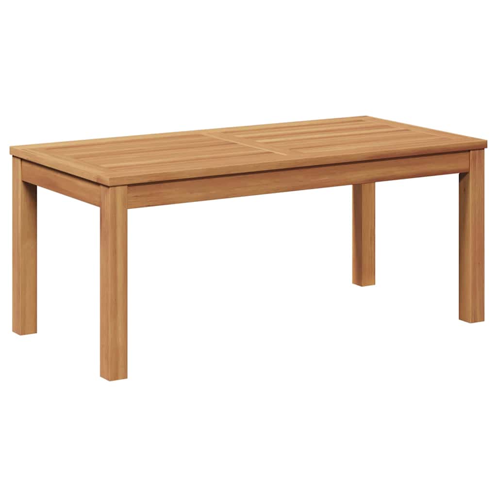 Hagesofa Set 5 pcs Naturlig Massivt Teaktre